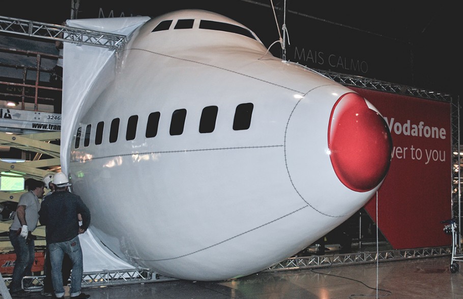 Avião Vodafone B-747