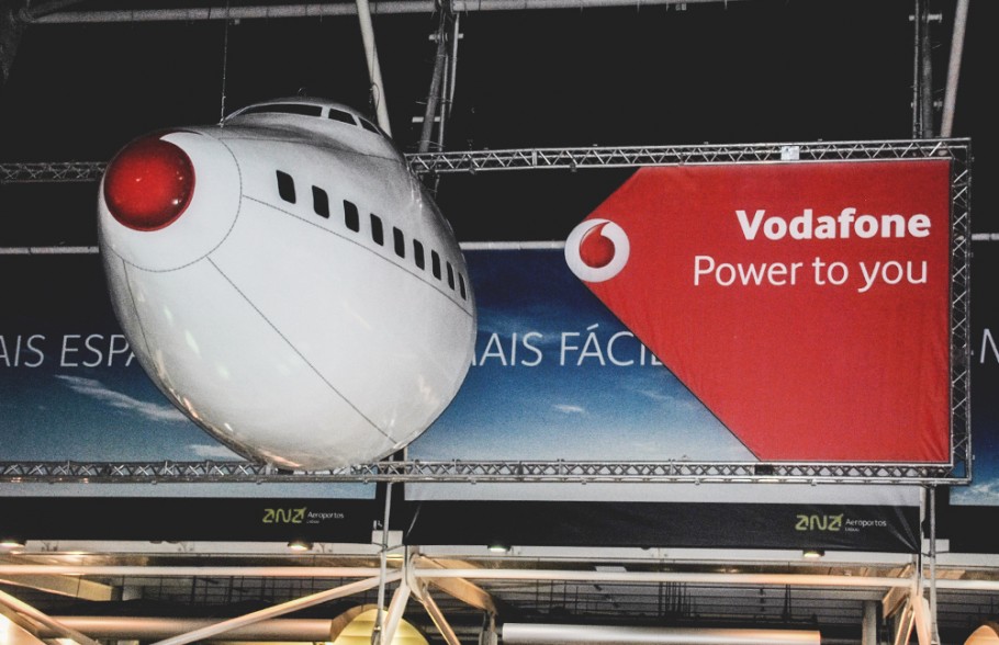 Avião Vodafone B-747